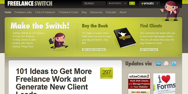 Freelance Switch Blog Design