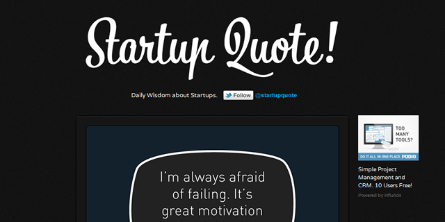 Startup Quote Blog Design