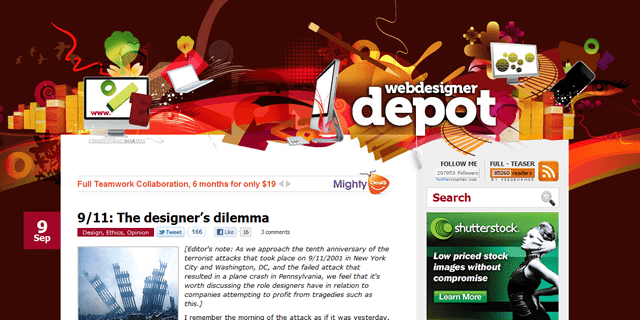 Web Designer Depot Blog Design