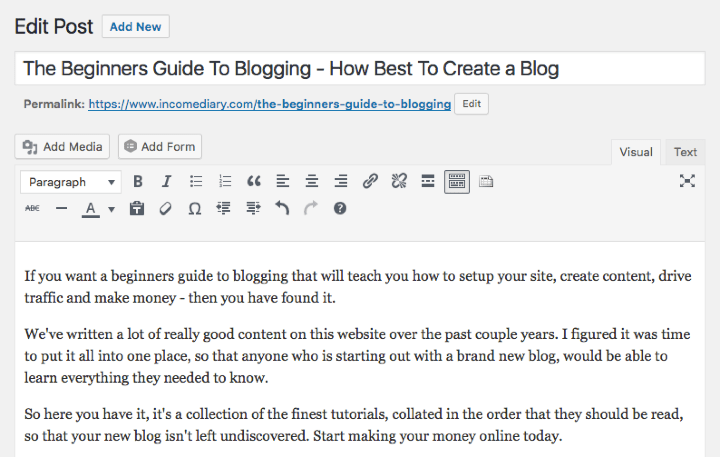 Beginners Guide To Blogging