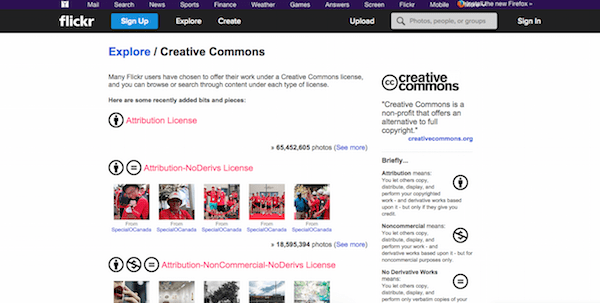 Creative Commons Flikr